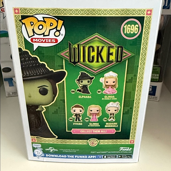Funko Elphaba Green and Black Vinyl Figure - Picture 2 of 2
